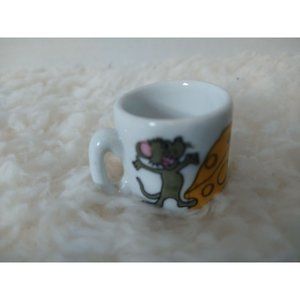 Mini cup with mouse vintage